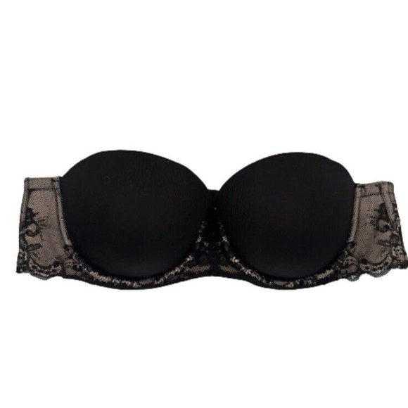 torrid Other - TORRID CURVEY BLACK LACE SEAMLESS UNDERWIRE BONED STRAPLESS NONSLIP 38D